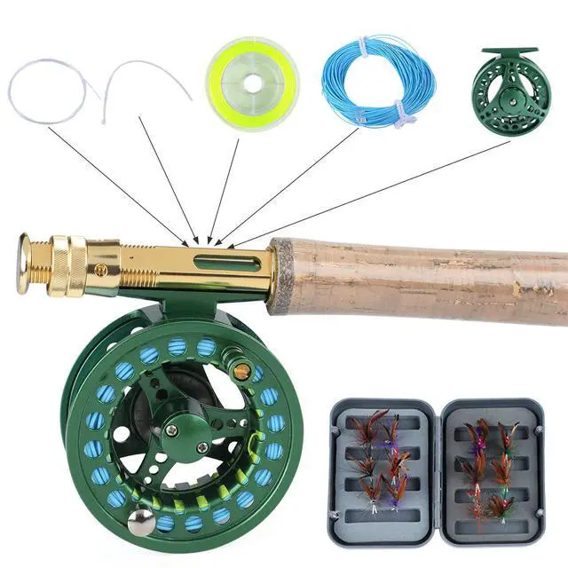 Alt view image 2 of 7 - Saltwater Freshwater Fly Fishing Rod with Reel Combo Kit