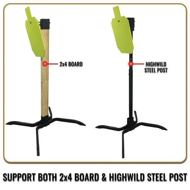 Alt view image 5 of 7 - Target Stand System - AR500 Steel Target with 2x4 Mount Kit
