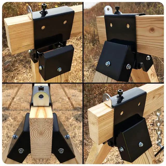 Alt view image 3 of 7 - AR500 2x4 Target Stand Brackets | Targets Hanger/Holder | Spare Parts