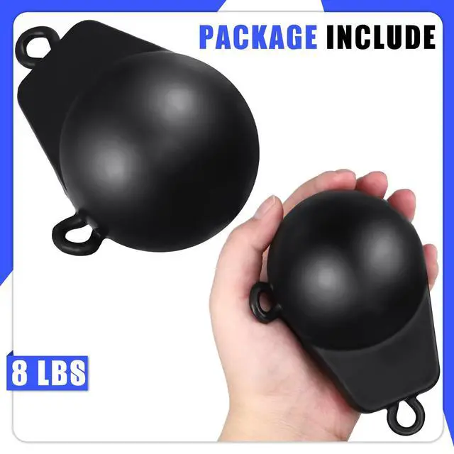 Alt view image 2 of 6 - Downrigger Weight Coated Ball Fishing Downriggers Sinker for Downriggers, Black