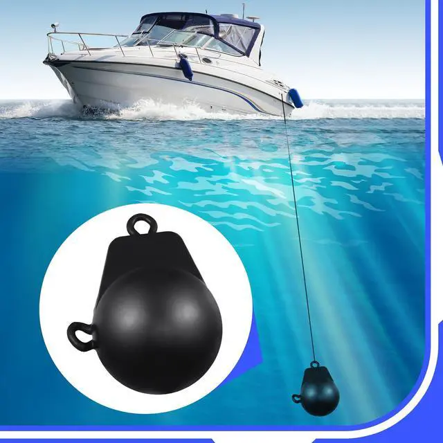 Alt view image 6 of 6 - Downrigger Weight Coated Ball Fishing Downriggers Sinker for Downriggers, Black