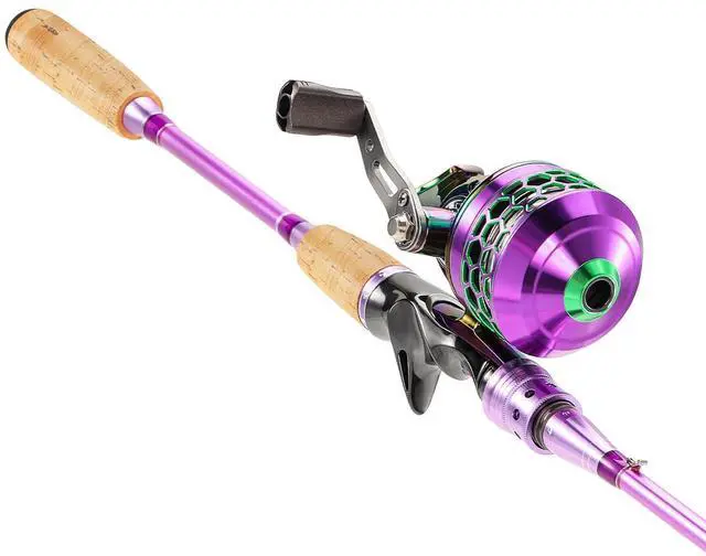 Main image of Souagyilang Spincast Fishing Rod Reel Combo,2 Pieces Medium Heavy Pole with Super Smooth Reel Trouble-Free Push-Button Bait Casting Design for Freshwater Bass Fishing