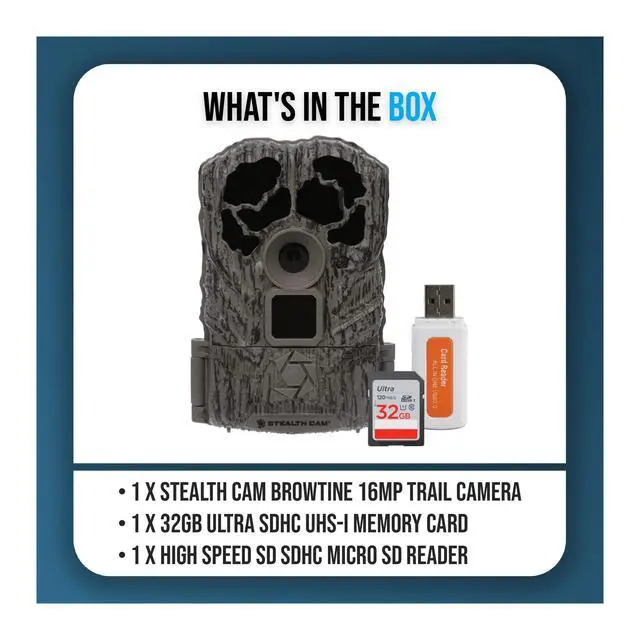 Alt view image 6 of 6 - Browtine 16MP Trail Camera (3 Items) | 16MP Stills, 480p at 30fps Video, 80 Ft Detection, Under 0.8 Second Trigger, Up to 32GB SD, Low-Glow Ir