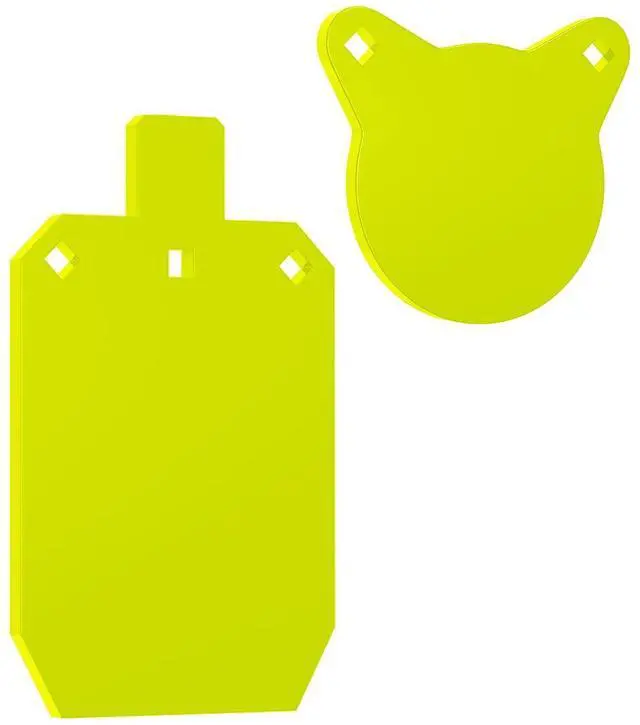 Main image of AR500 Steel Targets for Shooting, 1/2'' Thick Silhouette Gong Combo Metal Targets for Shooting Laser Cut Steel