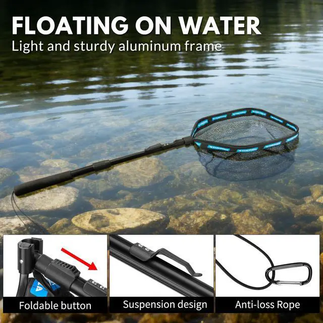 Alt view image 5 of 7 - Telescoping Fishing Rod and Reel Combo with Backpack, Carbon Fiber Travel Fishing Pole Spinning Reel Kit with Fishing Lures, Fishing Tools Kit for Men