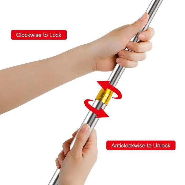 Alt view image 5 of 7 - Retractable Fishing Gaff, 4.8/6.6/7.8/9.4/16.4ft Telescopic Fishing Gaff with 8mm Screw, Capable for Fish Gig Spear Harpoon Hook, Ice and Saltwater Fishing Gaff Pole for Hunting Fish Frog Mole