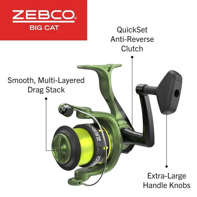 Alt view image 4 of 7 - Big Cat Spinning Reel and Fishing Rod Combo