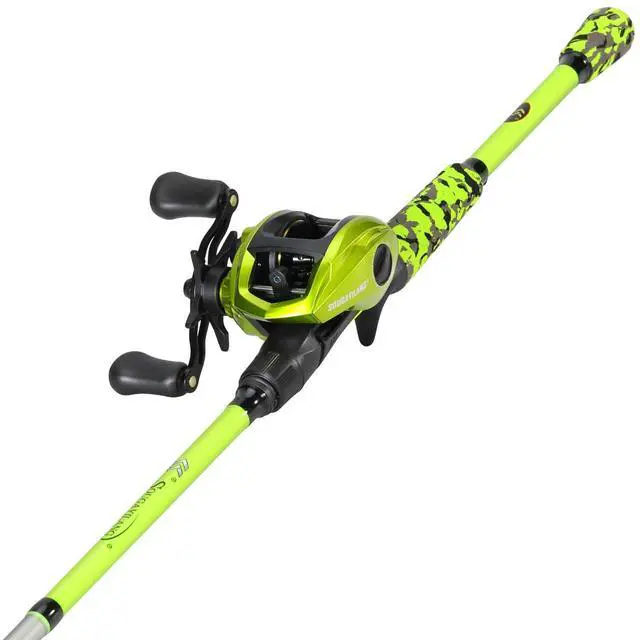 Main image of Baitcaster Combo IM7 Graphite M/MH 2-Piece Travel Rod, 6.3:1 High-Speed Reel,18LB Drag for Bass, Catfish, Trout, Panfish