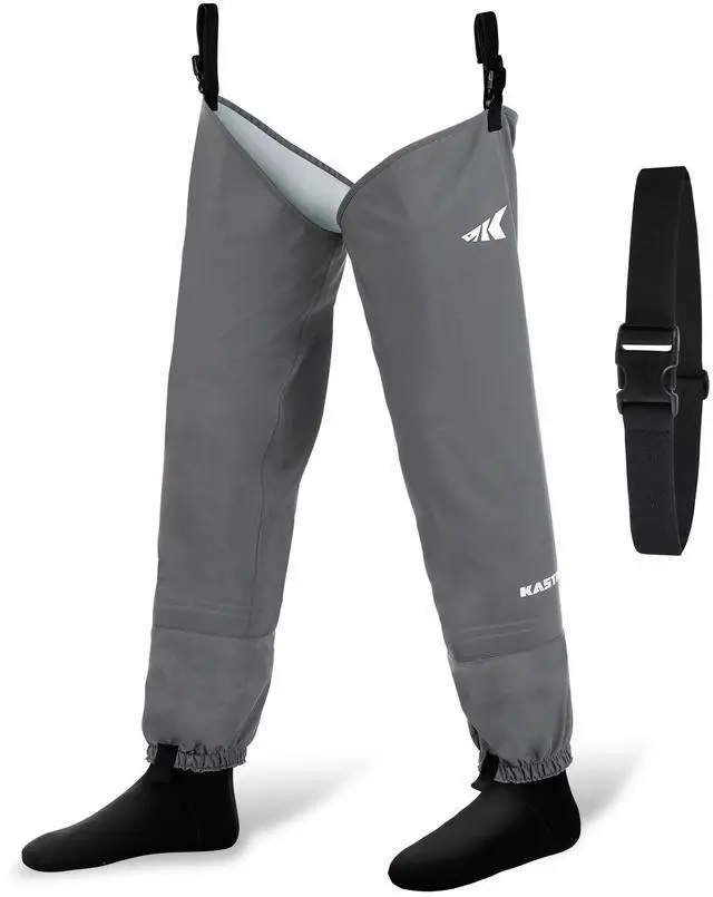 Main image of RiverWalker Hip Waders, Breathable Waterproof Stockingfoot Hip Waders with 4mm Neoprene Booties, Fishing Waders
