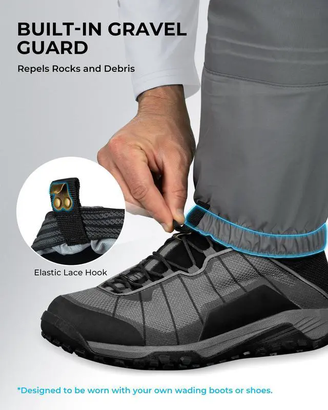 Alt view image 5 of 7 - RiverWalker Hip Waders, Breathable Waterproof Stockingfoot Hip Waders with 4mm Neoprene Booties, Fishing Waders