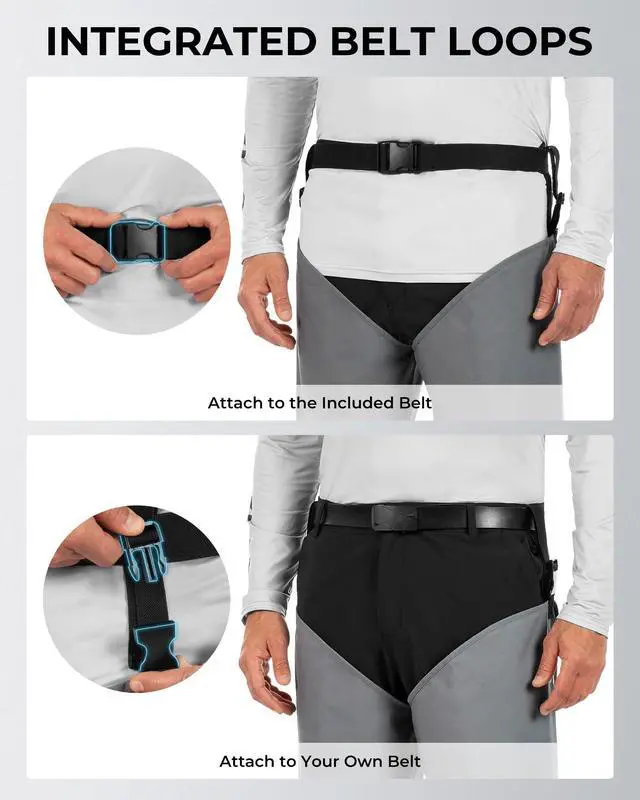 Alt view image 7 of 7 - RiverWalker Hip Waders, Breathable Waterproof Stockingfoot Hip Waders with 4mm Neoprene Booties, Fishing Waders
