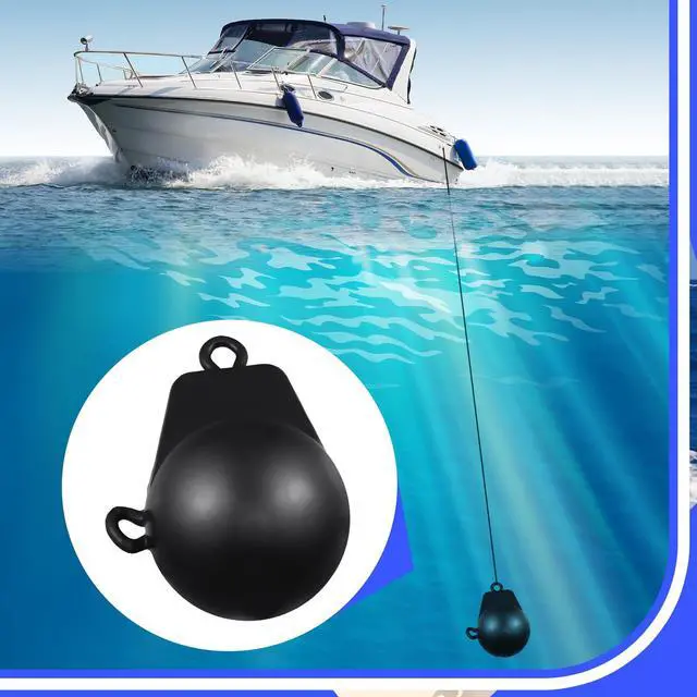 Alt view image 6 of 6 - Downrigger Weight Coated Ball Fishing Downriggers Sinker for Downriggers, Black