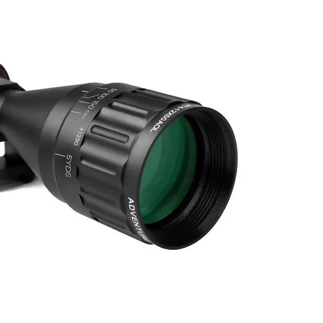 Alt view image 2 of 6 - Rifle Scopes 4-16x50 / 6-24x50 /4-12x50 w/Front AO Adjustment, Red/Blue/Green Illuminated Reticle with Picatinny Scope Rings
