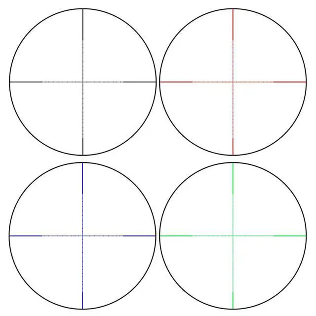 Alt view image 6 of 6 - Rifle Scopes 4-16x50 / 6-24x50 /4-12x50 w/Front AO Adjustment, Red/Blue/Green Illuminated Reticle with Picatinny Scope Rings