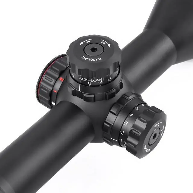 Alt view image 4 of 6 - Rifle Scopes 4-16x50 / 6-24x50 /4-12x50 w/Front AO Adjustment, Red/Blue/Green Illuminated Reticle with Picatinny Scope Rings