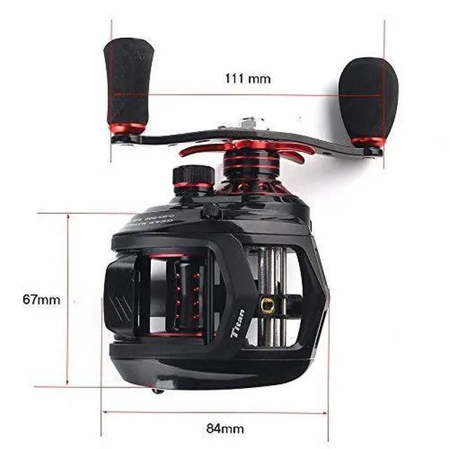 Alt view image 3 of 7 - Titan Baitcasting Reel Max Drag 13 Kgs Big Fish Fishing Reel for Saltwater and Freshwater Heavy Duty