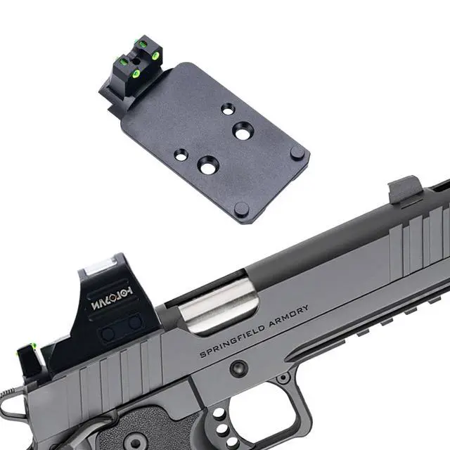 Alt view image 3 of 5 - Red Dot Optic Mounting Adapter Plate A14B for Springfield Prodigy DS 4.25 '' 1911 Compatible with Holosun 407C 507C Sight