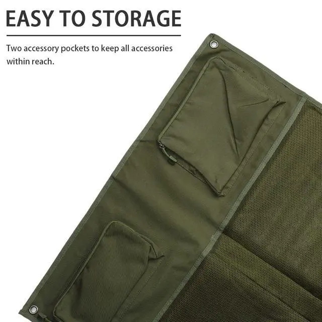Alt view image 3 of 6 - Shooting Mat, Extra Large Folded Shooting Mats Prone Padded Hunting Accessories for Range Hunting