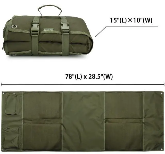 Alt view image 5 of 6 - Shooting Mat, Extra Large Folded Shooting Mats Prone Padded Hunting Accessories for Range Hunting