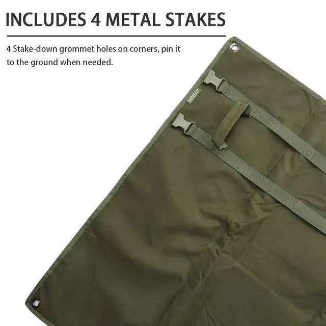 Alt view image 4 of 6 - Shooting Mat, Extra Large Folded Shooting Mats Prone Padded Hunting Accessories for Range Hunting