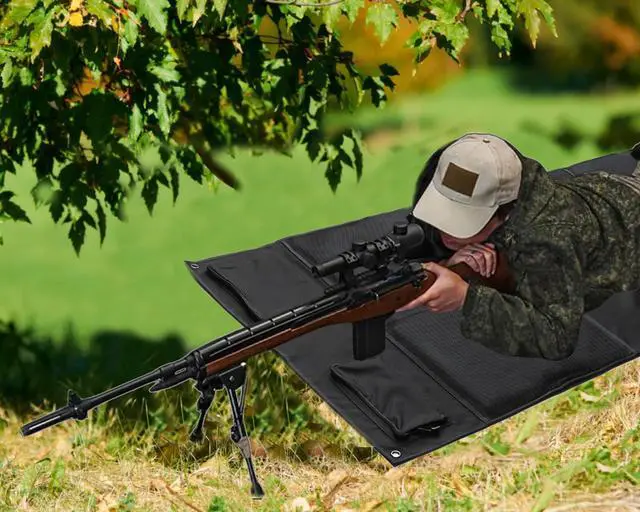 Alt view image 6 of 6 - Shooting Mat, Extra Large Folded Shooting Mats Prone Padded Hunting Accessories for Range Hunting