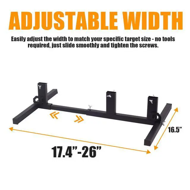 Alt view image 2 of 6 - Adjustable Target Stand Base for Paper Shooting Targets