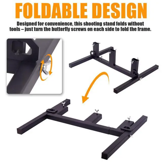 Alt view image 3 of 6 - Adjustable Target Stand Base for Paper Shooting Targets