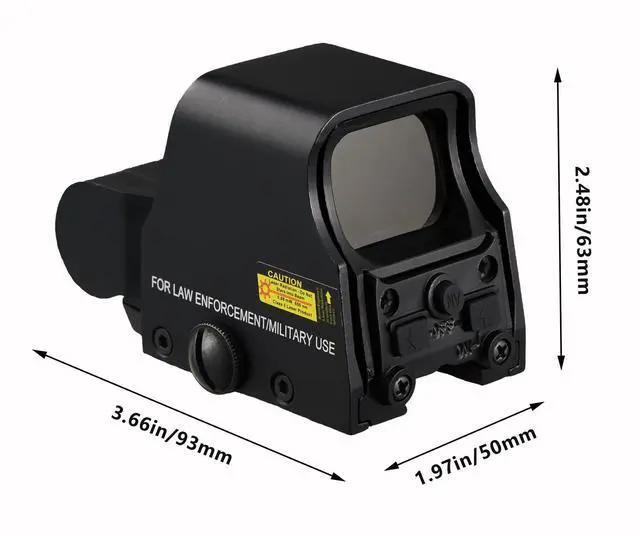 Alt view image 3 of 6 - Holographic Sight, Green and Red Dot Sight for Outdoors