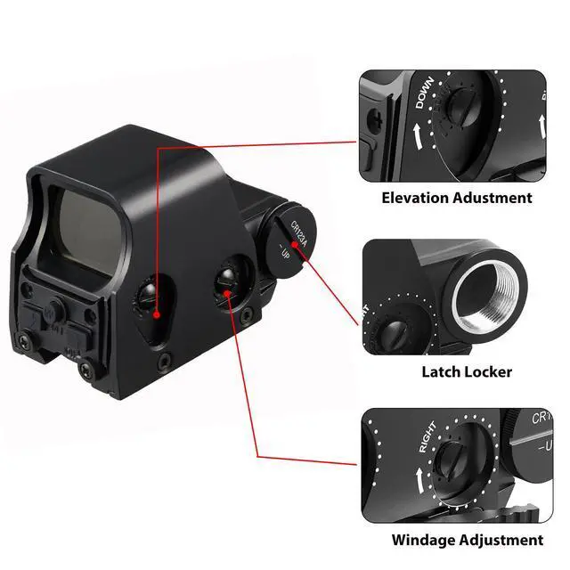 Alt view image 5 of 6 - Holographic Sight, Green and Red Dot Sight for Outdoors