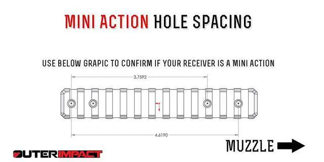 Alt view image 3 of 3 - Howa Mini Action Picatinny Scope Base with 20 MOA