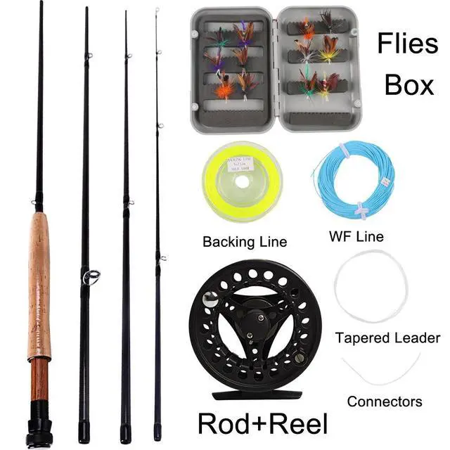 Alt view image 3 of 7 - Saltwater Freshwater Fly Fishing Rod with Reel Combo Kit