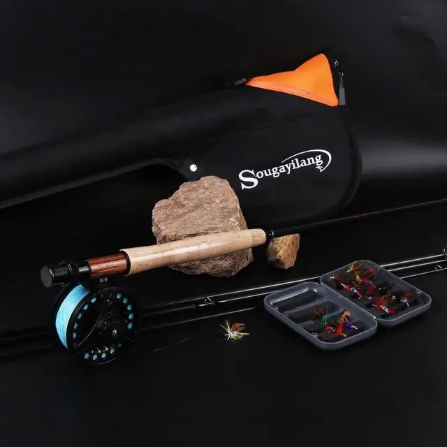 Alt view image 4 of 7 - Saltwater Freshwater Fly Fishing Rod with Reel Combo Kit