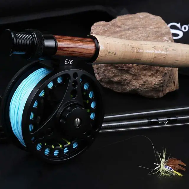 Alt view image 6 of 7 - Saltwater Freshwater Fly Fishing Rod with Reel Combo Kit