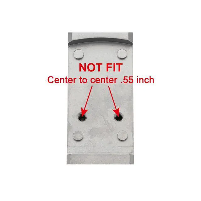 Alt view image 4 of 7 - Optic Adapter Plate for RMR Cut Slide Without Thread Post, Compatible with Holosun 407K/507K/EPS/EPS Carry/RomeoZero and Osight K/S/SE
