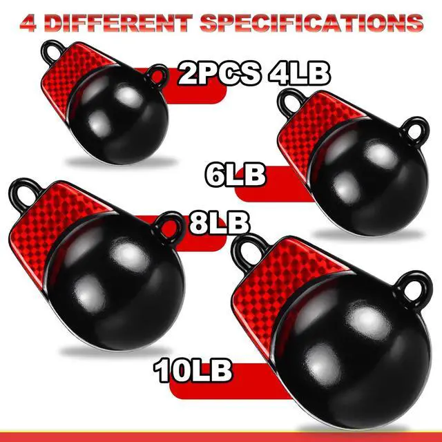 Alt view image 6 of 6 - Coated Downrigger Ball Weight with Keel Downrigger Weights Vinyl-Coated Trolling Weight for Boats Round Marine Accessories Black