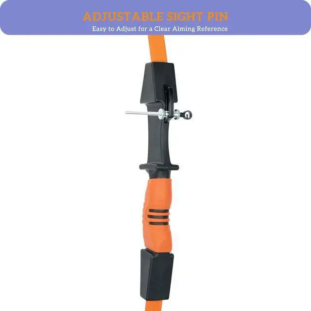 Alt view image 6 of 7 - 40" Youth Bow and Arrow Set for Kids 8-12 & Teens - Ambidextrous Recurve Archery Gear with Safety Arrows - Toys for Ages 8-13, Backyard Games Gift for Beginner Archers