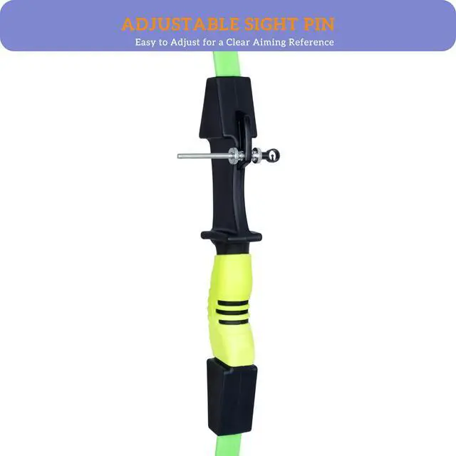 Alt view image 6 of 7 - 40" Youth Bow and Arrow Set for Kids 8-12 & Teens - Ambidextrous Recurve Archery Gear with Safety Arrows - Toys for Ages 8-13, Backyard Games Gift for Beginner Archers