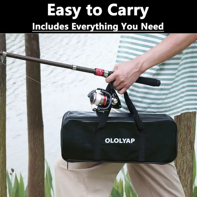 Alt view image 5 of 7 - Fishing Pole Combo Set 6.9ft Telescopic Fishing Rod and Reel Combo with Fishing Pliers and Lip Gripper Collapsible Fishing Rod and Reel Kits for Bass Sea Saltwater Freshwater