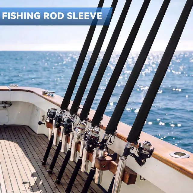 Alt view image 7 of 7 - Neoprene Fishing Rod Sleeves, 2.5MM Thick Tangle-Free Covers, Protective Sock for Spinning Casting Rods, Travel Storage