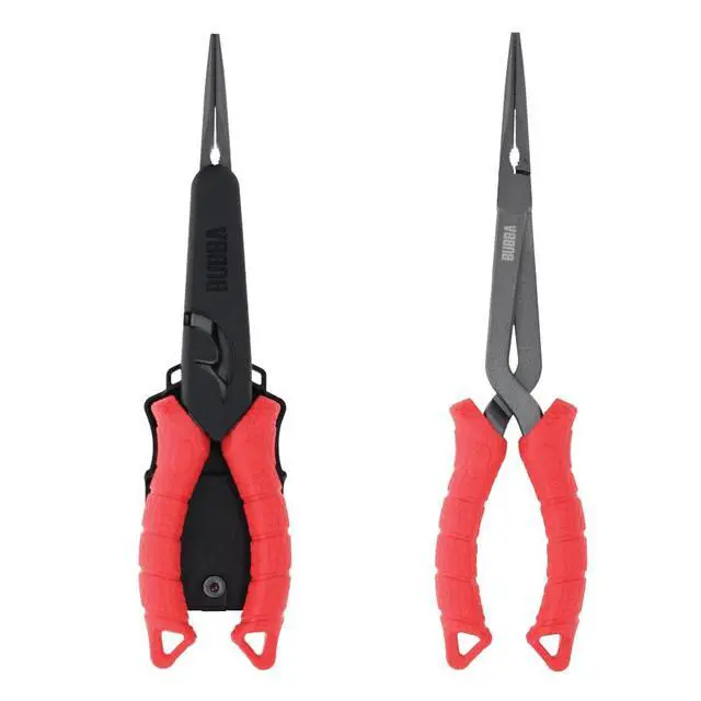 Alt view image 2 of 5 - Forged Fishing Pliers with Cross Arm Design, Non-Slip Grip, Corrosion Resistant, Forged Steel, 11", For Fishing