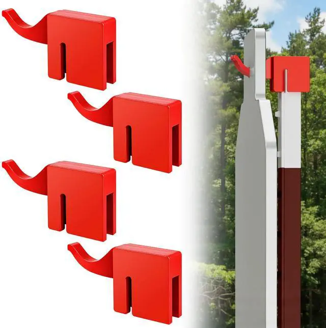 Main image of T Post Target Hanger, Heavy Duty Metal T Post Target Hook Built to Fit on Standard AR500 Steel Targets, T Post Metal Plates and Gongs Shooting Targets, Easy Assembly