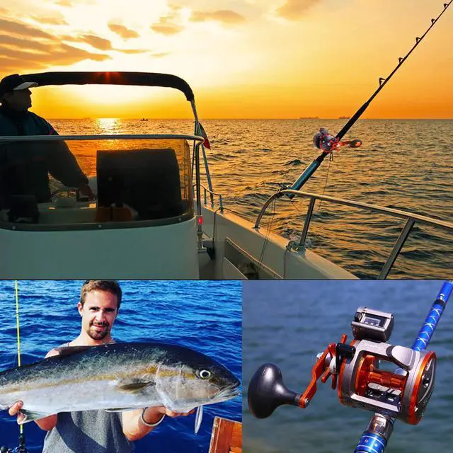 Alt view image 7 of 7 - Line Counter Trolling Reel Conventional Level Wind Fishing Reel