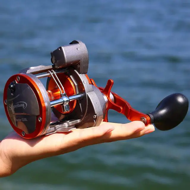 Alt view image 6 of 7 - Line Counter Trolling Reel Conventional Level Wind Fishing Reel