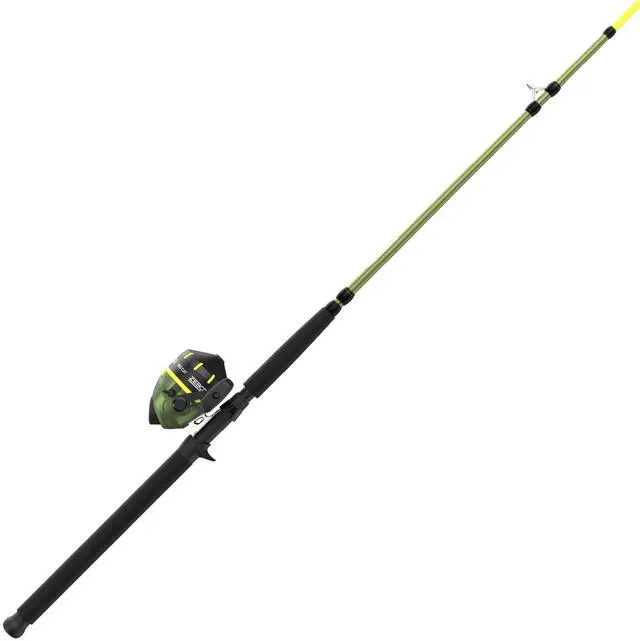 Main image of Big Cat Spincast Reel and Fishing Rod Combo, All-Metal Gears, Changeable Right- or Left-Hand Retrieve