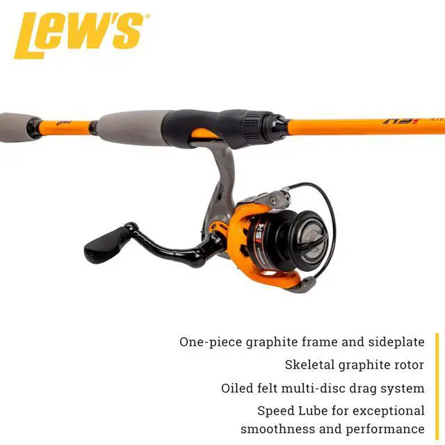 Alt view image 3 of 7 - Hypersonic Spinning Reel and Fishing Rod Combo, IM6 Graphite Rod with Fast Action, 3+1 Bearings, 5.1:1 Gear Ratio, Speed Lube