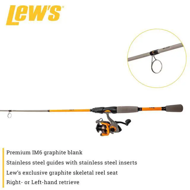 Alt view image 4 of 7 - Hypersonic Spinning Reel and Fishing Rod Combo, IM6 Graphite Rod with Fast Action, 3+1 Bearings, 5.1:1 Gear Ratio, Speed Lube