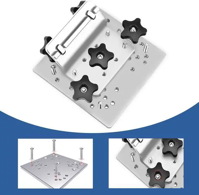 Alt view image 4 of 7 - Universal Aluminum Downrigger Bracket for Boat Track System Lund Sport Track,Versatrack Track,Ranger Track,Sport Systems,Downrigger Mount Fishing Accessories
