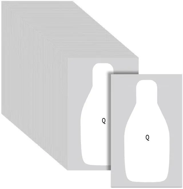 Main image of Paper Shooting Targets 20 x 32 Inch Large Paper Rifle Q Targets Center Mass Silhouette for Range Shooting Training Qualification for Gun Pistol Rifle Practice