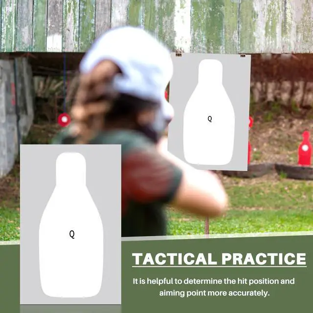 Alt view image 5 of 7 - Paper Shooting Targets 20 x 32 Inch Large Paper Rifle Q Targets Center Mass Silhouette for Range Shooting Training Qualification for Gun Pistol Rifle Practice