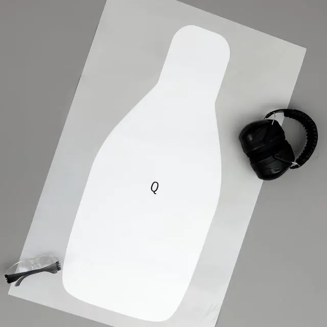 Alt view image 7 of 7 - Paper Shooting Targets 20 x 32 Inch Large Paper Rifle Q Targets Center Mass Silhouette for Range Shooting Training Qualification for Gun Pistol Rifle Practice